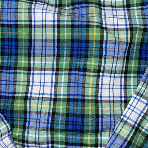 NWT Carter’s navy & green plaid button down shirt 4T - Picture 5 of 6